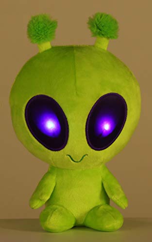 Aurora® Interstellar Galactic Cuties™ Twitch Light Up Alien Stuffed Animal - Cosmic Companions - Illuminating Fun - Green 8 Inches #TOP4