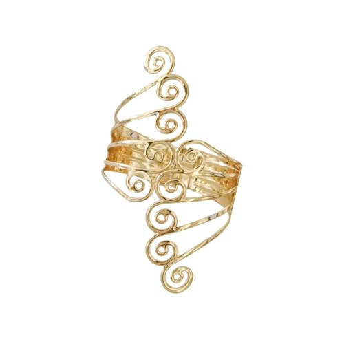 Caiyao Wings Boho Upper Arm Bracelet Cuff Bangle Gold Silver Angel Wings Open Upper Arm Bangle Bracelet Adjustable Armband Jewelry for Women