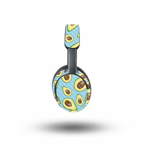 Image of MightySkins Carbon Fiber Skin Compatible with Bose QuietComfort Ultra - Blue Avocados | Protective, Durable Textured Carbon Fiber Finish | Easy to Apply
