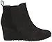 TOMS Women's Bailey Ankle Boots, Black, 8, Suede/Textile/Leather – Booties for Women