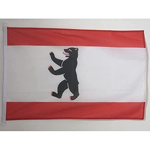 AZ FLAG - Flagge Berlin - 90x60 cm - Berlin Fahne 60 x 90 Cm Aussenverwendung - Flaggen