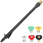 Pressure Washer Wand Replacement with 5 Spray Pressure Washer Nozzle Tips, 16 Inch, Compatible with Ryobi Pressure Washer Gun, 2000 PSI