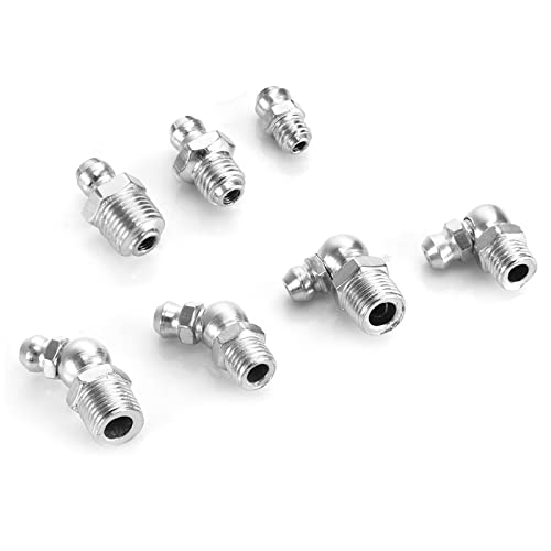Pissente Kit de montagem de mamilo de graxa M6 / M8 / M10 de 45 peças, metal, resistente a altas tem