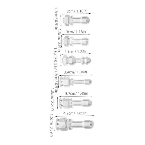 Cabilock 6 piezas de válvulas de escape para ollas a presión, accesorios de repuesto para ollas a presión Insignia, tubos de ventilación miniatura 2