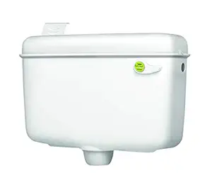 Hindware 511209 Sleek Essence Single Flush PVC Cistern (Starwhite)