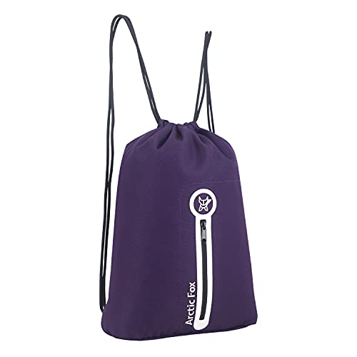 Image of Arctic Fox Bolt Black Drawstring Backpack