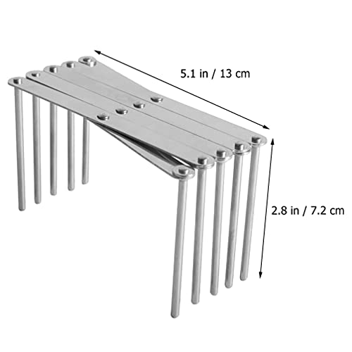 Angoily Pot Deksel Organizer Stand Pan Deksel Houder Keuken Roestvrij Staal Opbergrek - Afbeelding 5