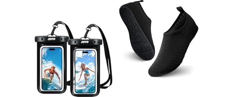 Pochettes étanches IPX8 smartphone et chaussure d'eau aquatique antiglisse