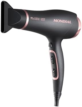 MONDIAL Secador de Cabelos, Preto/Golden Rose, 2200W, Bivolt - SC...