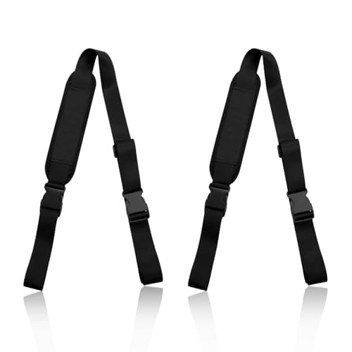 DEANKEJI Correa Bolso Bandolera, 2 Piezas Correas Bolsos Bandolera, Ajustable Correa Maleta, Negro Resbaladizo Accesorios Playa para Patinete Xiaomi, Sillas de Playa, Bicicletas Plegables