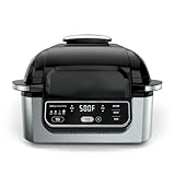 Ninja Foodi 4-in-1 Indoor Grill - 4 Qt Air Fryer with 500°F Cyclonic Grilling, Roast & Bake Functions