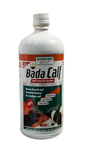 Image of Biodecent Bada Calf Immunity Booster | Strong Growth & Gut Health Supplement for Newborn Calves | Supports Liver, Blood & Digestion | 1 Litre Liquid