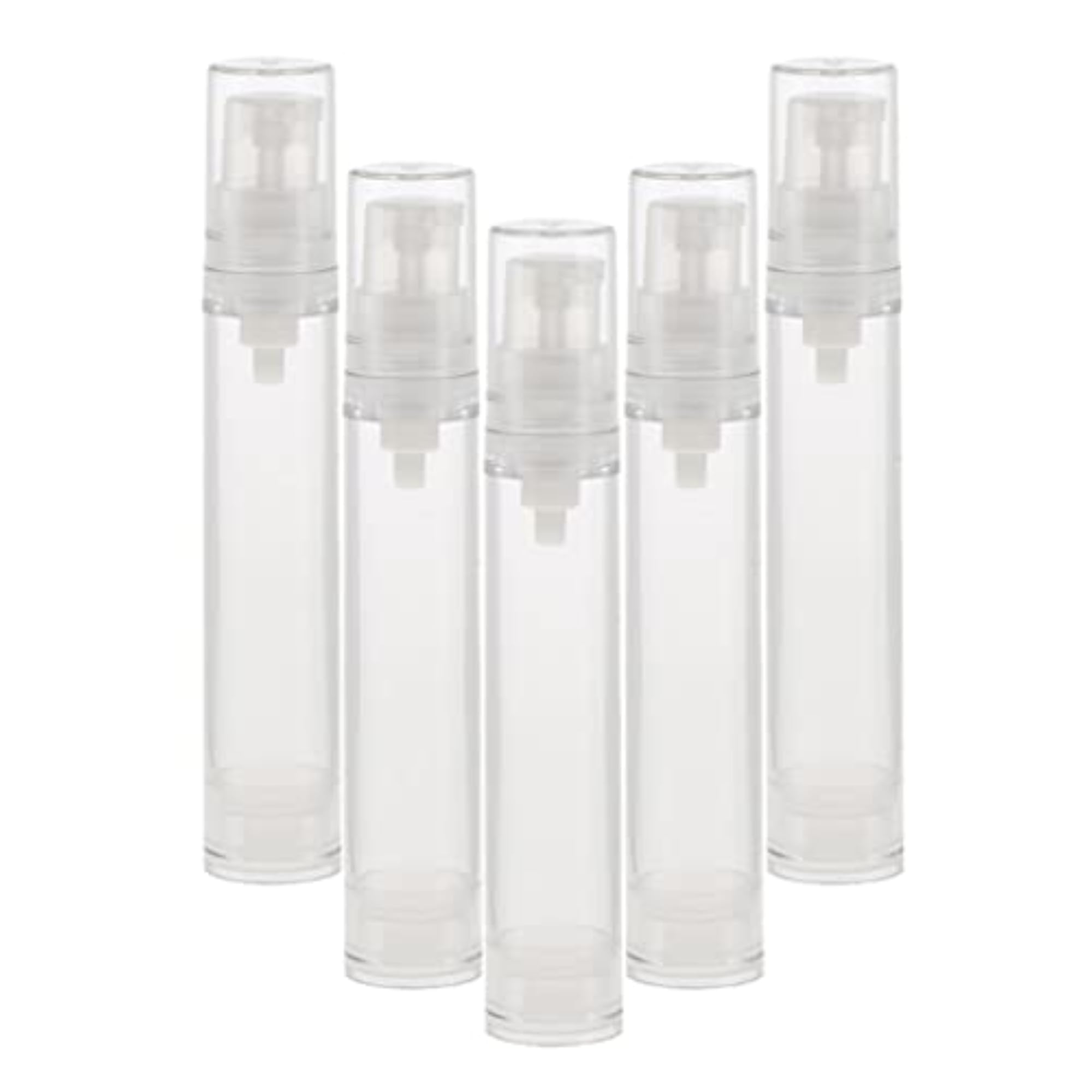 10 Pieces Pump Empty Airless Tubes Cosmetic Cream Lotion Bottles