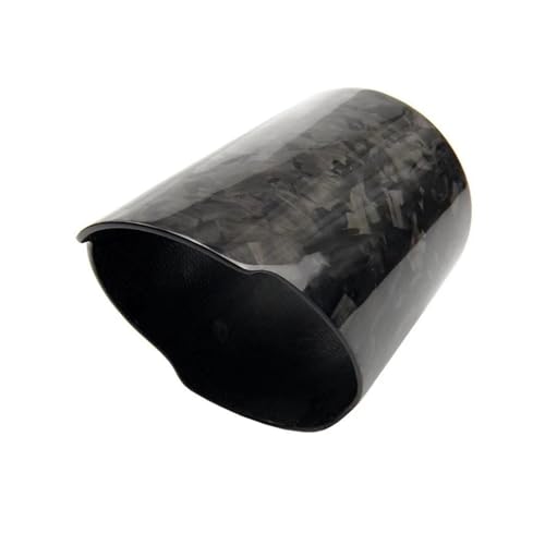 Embouts d'échappement voiture universels en carbone brillant pour pot 89mm