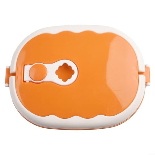 Niceminiwall Contenitore termico per il pranzo da 900 ml, con interno in acciaio inox e esterno in polipropilene, per studenti, impiegati, viaggi, rettangolare, portatile (blu)