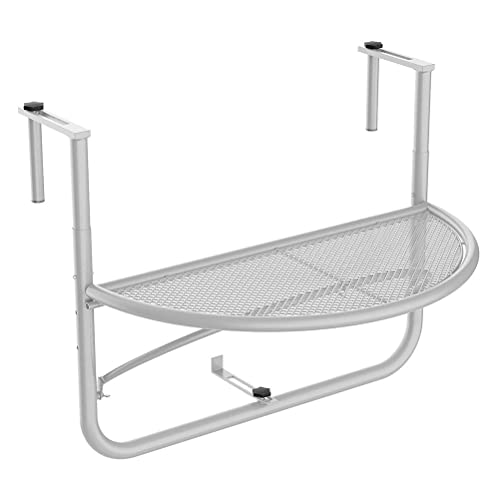 Table suspendue de balcon en fer table pliante réglable pour pont