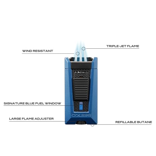 Encendedor Colibri Stealth Triple Jet Recargable Butano miniatura 2