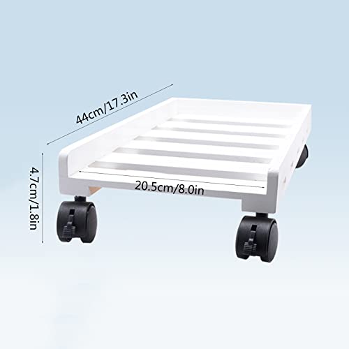 Soporte para CPU de escritorio de madera blanca para computadora de oficina y hogar miniatura 2