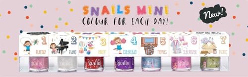 Foto von Snails 512151, Kinder Nagellack Geschenkset, Mini 7x7ml, auf Wasserbasis, abwaschbar, unbedenklich, vegan