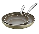 WaxonWare Hive Nonstick Healthy Ceramic, Frying Pan/Skillet Set -...