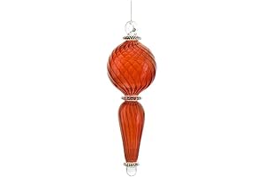 Glass Christmas Ball Ornaments, Adorable Hanging Decorations in Radiant Red