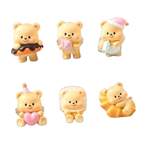 Image of Synthetic Resin LR Decor E-Shop 6Pcs Blinds Box Figures Unique Mini Figurines Set for Boys Girls Kids Adults, Multicolour