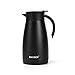 Produktbild OKADI Isolierkanne 1.5 Liter Thermoskanne, Edelstahl Kaffeekanne Teekanne hält 12 Stunden heiß, Kanne für 10 Tassen(Schwarz)