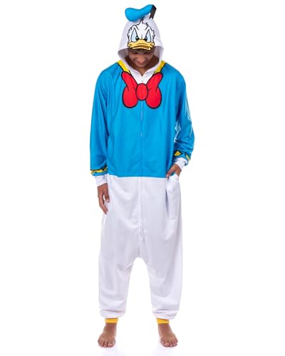 Disney Donald Duck Union Suit Adult Kigurumi Hooded One Piece Pajama Loungewear
