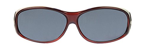 Image of Jonathan Paul Element Medium Polarized Over Sunglasses - Wrap Around 100% UVA & UVB Protection | Crystal Nylon Frame