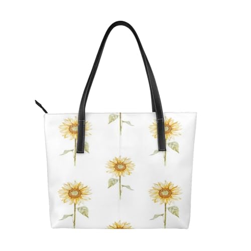 Sac fourre-tout imprimé floral tournesol pour illuminer votre style