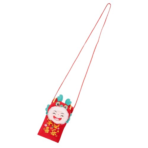 DECHOUS Chinese Year Dragon Doll Red Envelope Money Pouch Bag Crossbody Envelope for Adults Boys and Girls