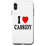 iPhone XS Max I Heart (愛) キャシディ かわいい お揃い カップル 配偶者 既婚 スマホケース