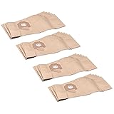 vhbw 20x Staubsaugerbeutel kompatibel mit Nilfisk-Alto Attix 302000449 Staubsauger - Papier, braun