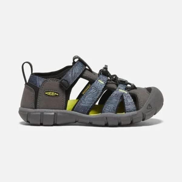 KEEN Unisex-Child Seacamp 2 CNX Closed Toe Sandals, Magnet/Evening Primrose, 4 - 3