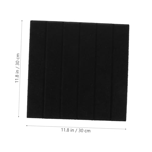 Kisangel 6pcs Paneles acústicos de fieltro de fibra de poliéster absorbentes de sonido de rayas verticales para aislamiento de ruido y reducción de eco en estudio y hogar miniatura 2