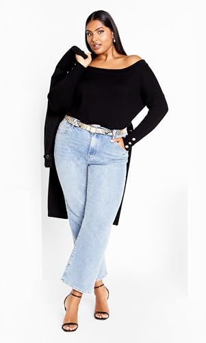 City Chic Women's Plus Size Jumper Intrigue3