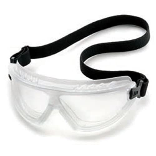 Gateway Safety 45080 Wheelz Stylish and Comfortable Safety Goggle, Clear Lens, Clear Frame Universal 1