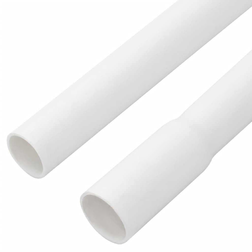Goulotte de Câbles avec Clips Ø 16 mm 30 m PVC Blanc