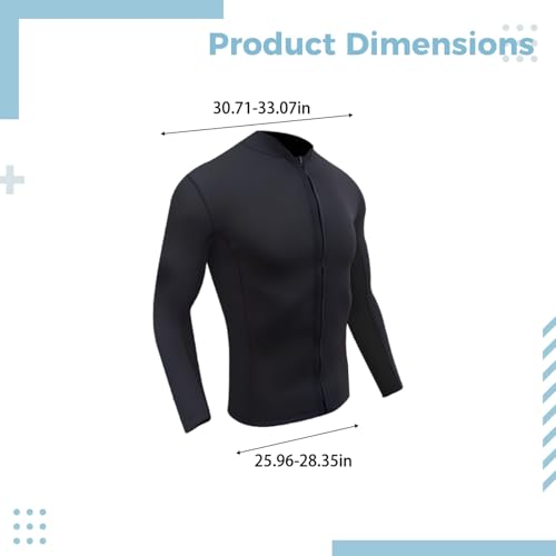 Chaqueta Traje de Neopreno para Mujer, Manga Larga, Cierre Frontal, 0.08 in/0.2 cm, para Buceo y Surf, Talla M miniatura 3