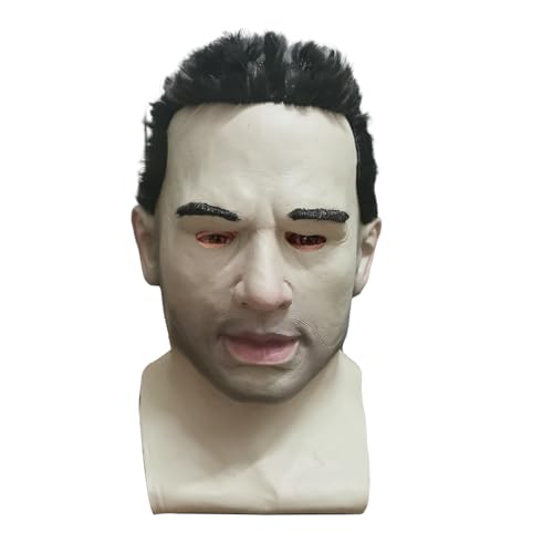 Máscara completa de látex de Halloween, máscara de silicona realista para Halloween, máscara de anciano, máscara de cabeza de pliegues humanos realistas, ancianos para mascarada, máscara de Halloween
