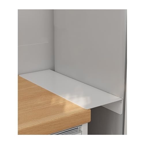 Estante de almacenamiento para encimera y cocina: deflector lateral ajustable