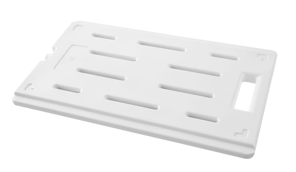 HENDI Plaque eutectique froide professionnelle, GN 1/1, pour caisses isothermes, élément réfrigérant, accumulateur de froid, bloc thermique, pack bloc de glace, 530x325x(H) 30mm, HDPE, blanc