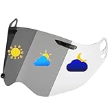 Wayocfei ツアークロス 3 シールド 【TX ブローシールド】Tour Cross 3 TXモタード対応 ヘルメット・バイザー 紫外線 吸収 バイクヘルメットアフターマーケット交換 (調光 シールド)