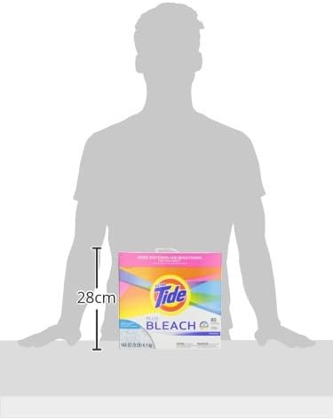 Tide plus Bleach Powder Laundry Detergent, Original, 144 oz, 89 loads