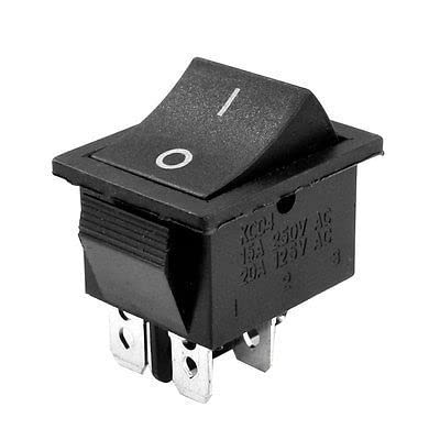 Commutateur 4 broches ON-OFF DPST interrupteur bascule plastique