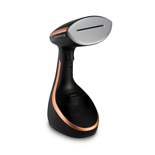 Rowenta Access Steam Care DR9100D1 - Cepillo de vapor 1600 W, depósito 200 ml, elimina arrugas, olores y desinfecta, calentamiento 40 segundos, accesorio prendas delicadas y gruesas, tabla vertical