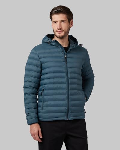 Image of 32 Degrees Men's Lightweight Recycled Poly-Fill Packable Jacket | Zippered Pockets | Layering | Water Repellent