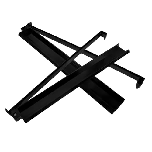 Règle de Mahjong 18 pouces HEMOTON en plastique transparent et noir pour jeu américain