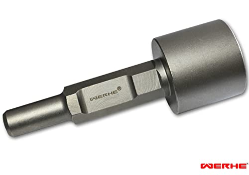 WERHE Post Driver HEX30 50mm, Robust Stainless Steel for Fast Driving of Posts, Compatible with Demolition Hammers - Image 2