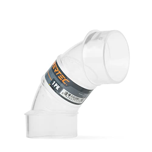 POWERTEC 70336 2-1/2 inch OD 90 Degree Elbow Clear